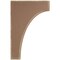 Ekena Millwork 1 3/4"W x 8"D x 12"H Clarksville Wood Vintage Decor Bracket, Weathered Brown BKTWD02X08X12CVBR - alternate 3
